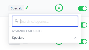 Quick category adding