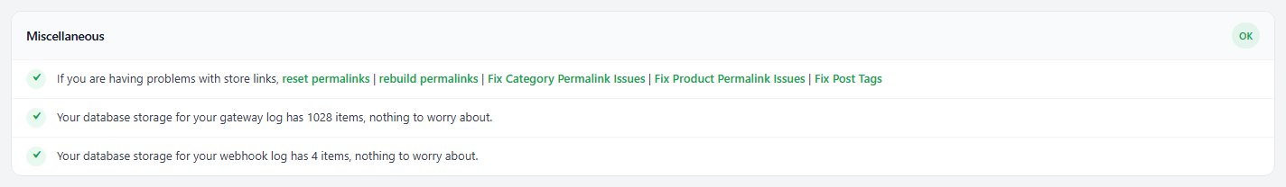Miscellaneous on Diagnostics, with reset and rebuild permalinks.