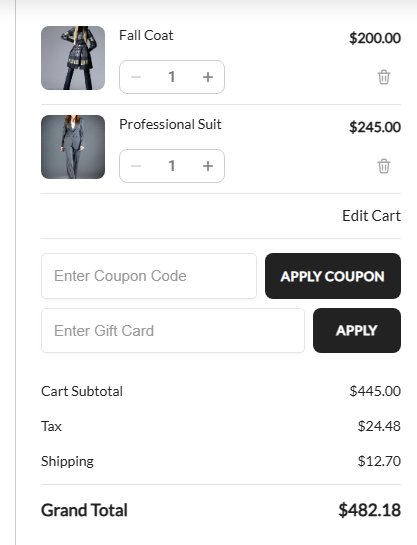The order summary with Items can be changed on: each line’s − / + buttons and bin.